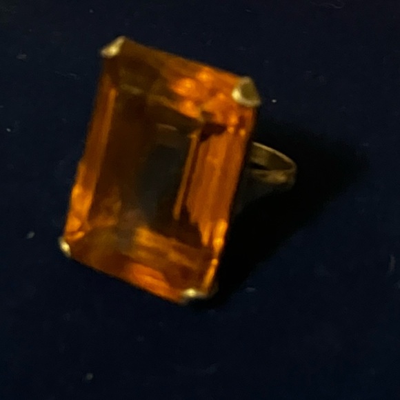 💍Beautiful1890 Natural Citrine Ring!size 3-4!+resized! Perfectly Beautiful!👑💍 - Picture 7 of 11